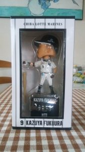 福浦選手のボブルヘッド人形